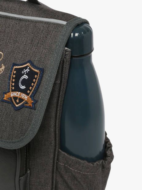 Rugzak 1 Compartiment Cameleon Grijs vintage urban SD30 ander zicht 5